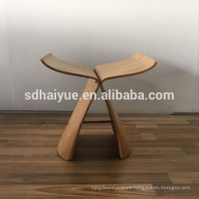 Antique oak wood leisure chair butterfly stool famous design
